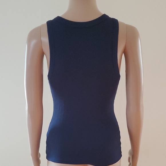 Navy Ribbed Tank - Picture 2 of 6
